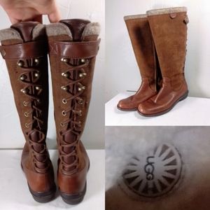 UGG Knee High Leather Riding Boots